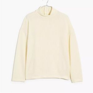 Madewell Mockneck Button Back Sweater
